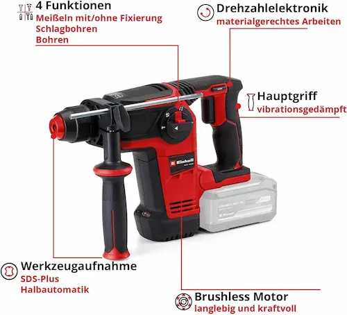 Einhell Professional Akku-Bohrhammer TP-HD 18/26