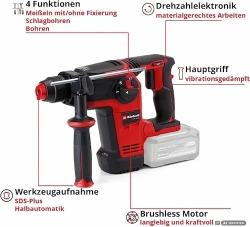 Einhell Professional Akku-Bohrhammer TP-HD 18/26